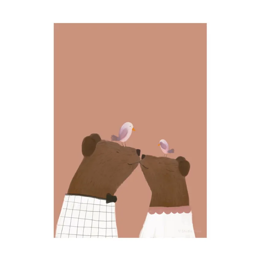 Studio Pieni Poster A4 - Kuss