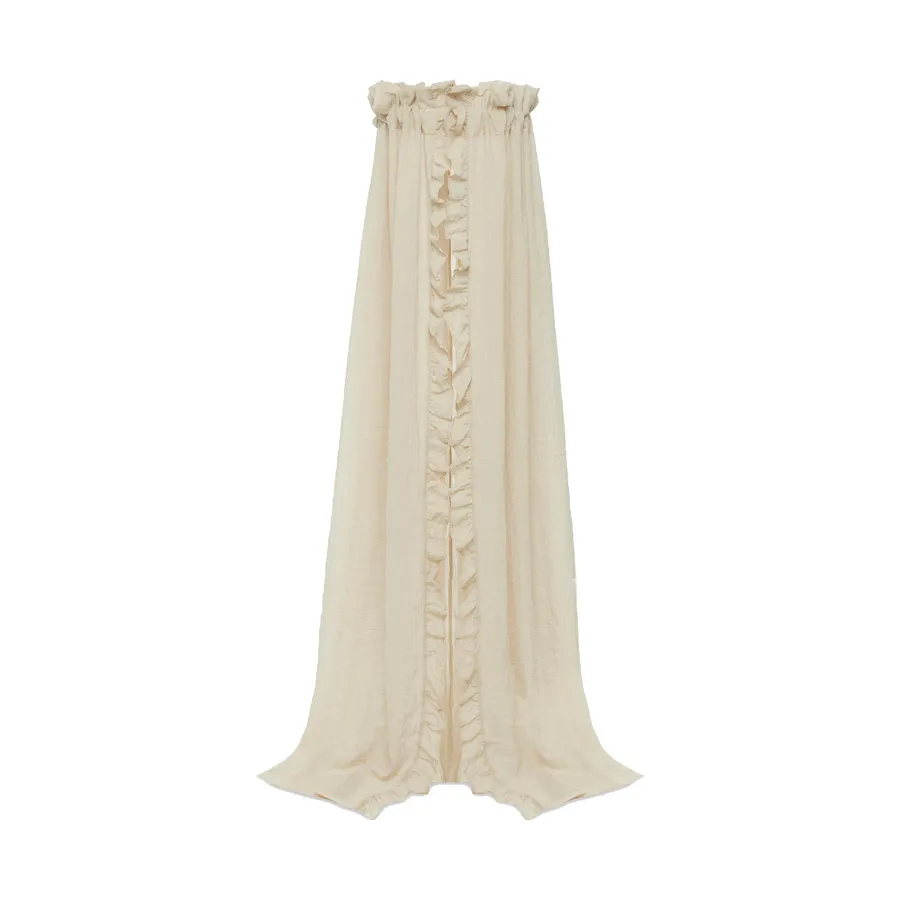 Jollein Vintage Bett-Himmel Ruffle Nougat