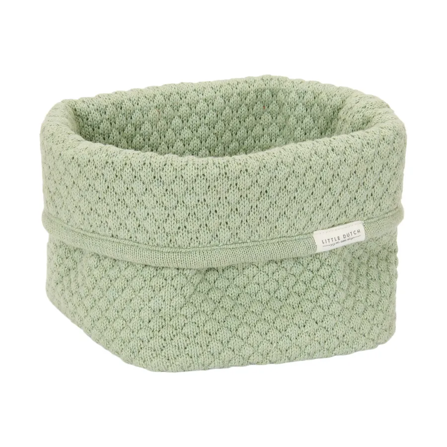 Little Dutch Pure Kommodenkörbchen Klein - Sage - 15 x 15 x 15 cm