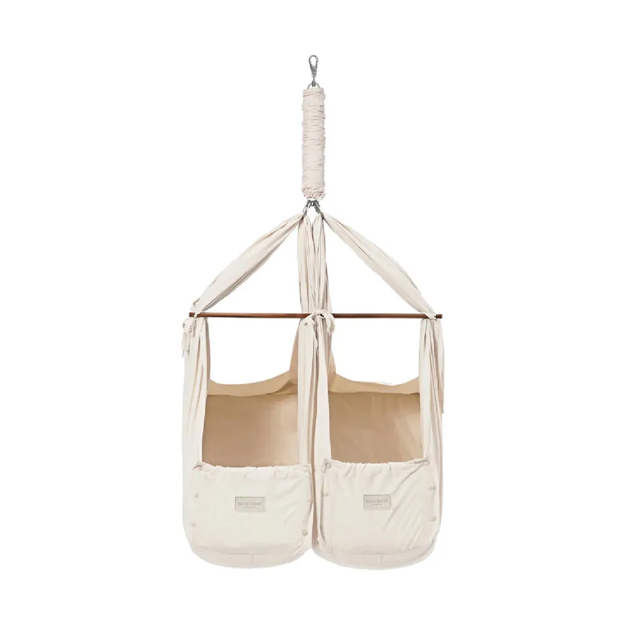 Moonboon Organic Zwillingsbabyhängematte - Nature