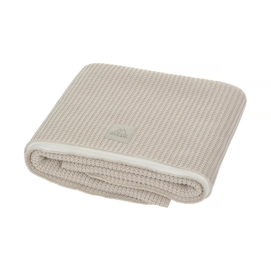 Nanami Junior Decke - Double Rib Knit - 100 x 150 cm - Beige