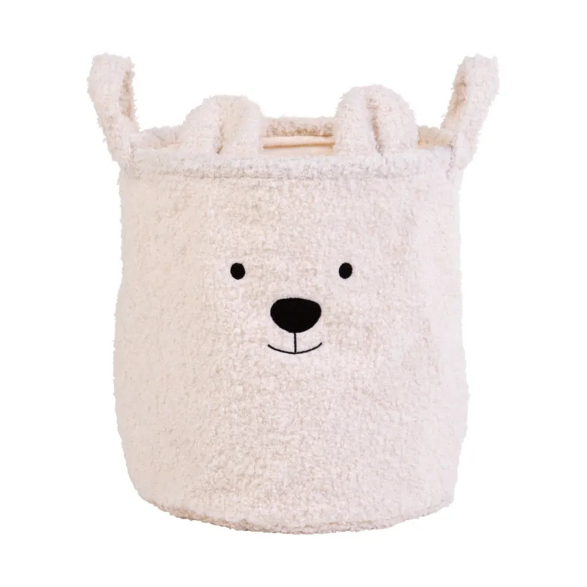 Childhome Teddy Aufbewahrungskorb - 30 x 30 cm – Ecru