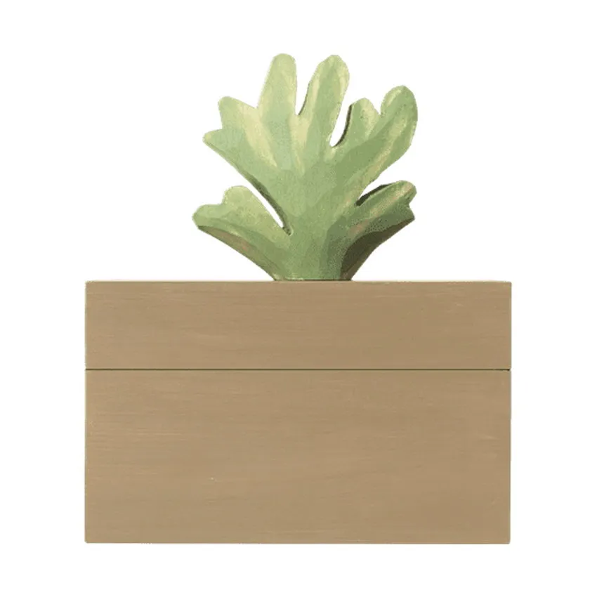 Ferm Living Harbour Box - Coral - Mistletoe/Tan