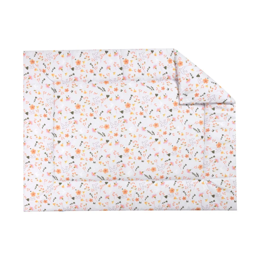 Bink Bedding Saar Laufstallteppich - 80 x 100 cm - Blumen und Vögel