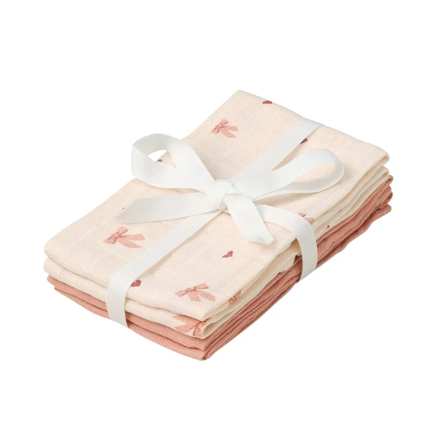 Cam Cam Copenhagen Waschlappen - Bows - 4-Pack - GOTS