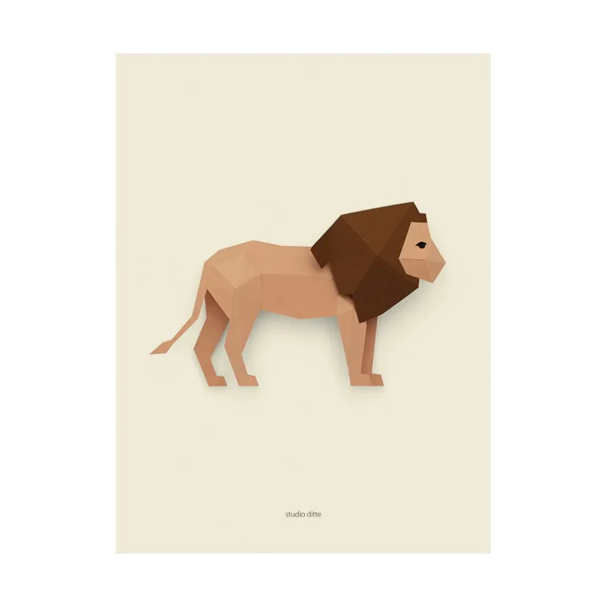 Studio Ditte Löwen Poster - 30 x 40 cm