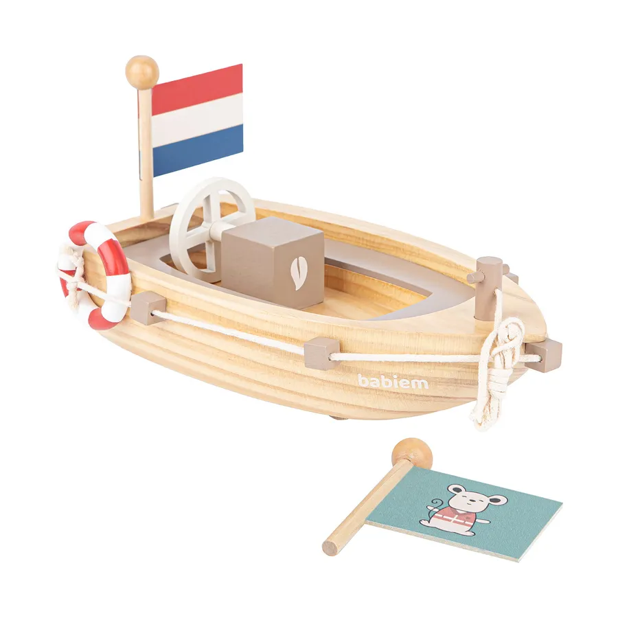Babiem Ziehfigur - Boot - Holz