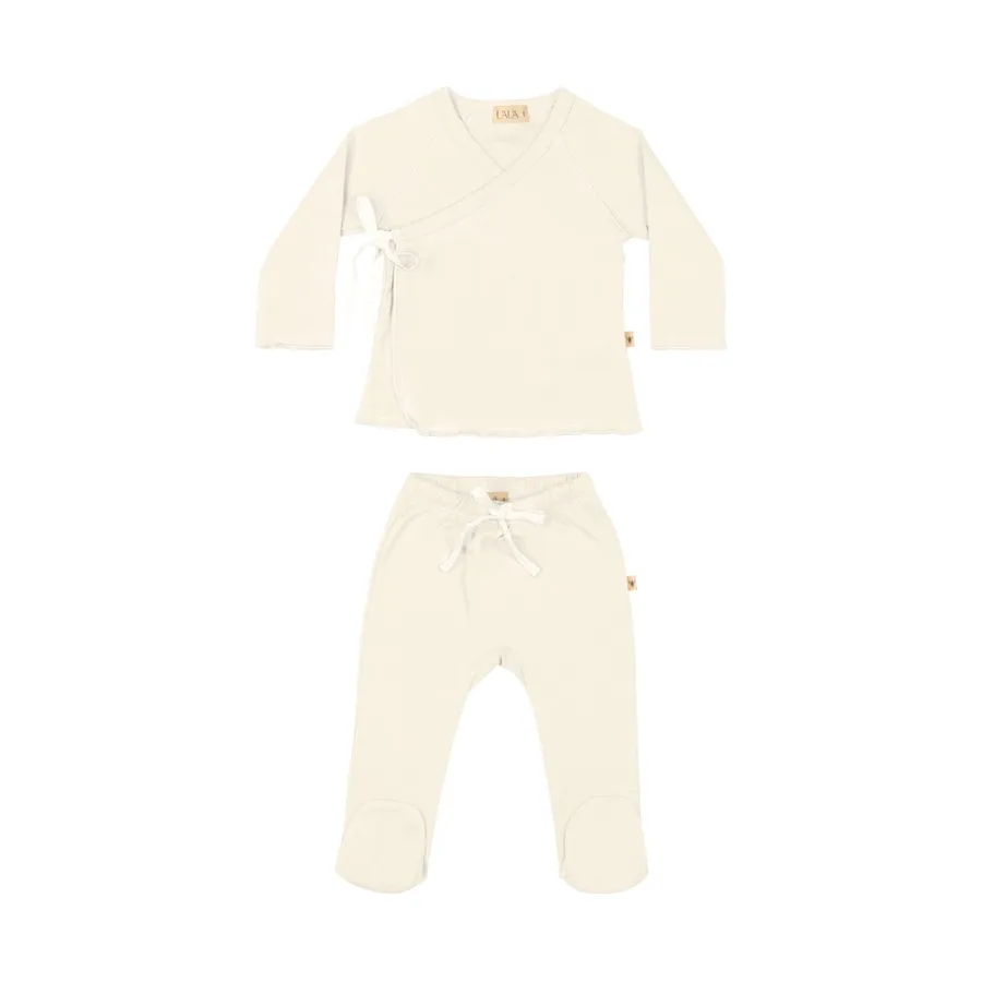 UAUA Basic Kimono Set - Crema