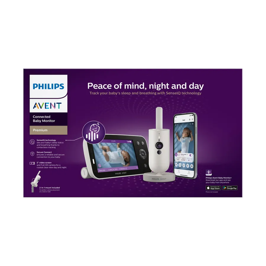 Philips Avent Babyphone mit Kamera – Premium Connected - Silk White