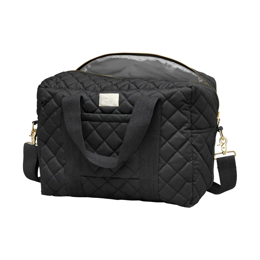 Cam Cam Copenhagen Wickeltasche mit Kinderwagengurten – Large – Schwarz
