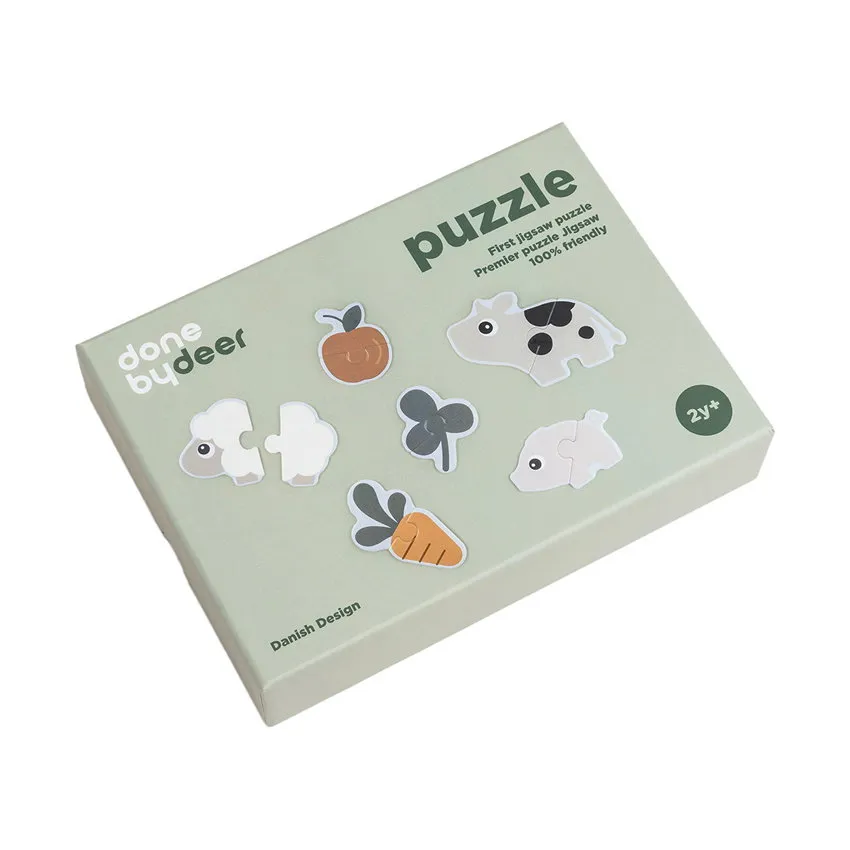 Done By Deer Tiny Farm Erstes Puzzle - Colour Mix