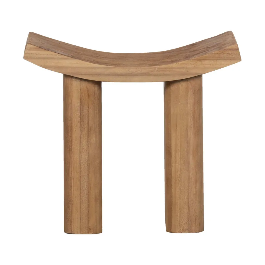 BePureHome Japan Hocker - Holz - Natur - 45x50x25 cm