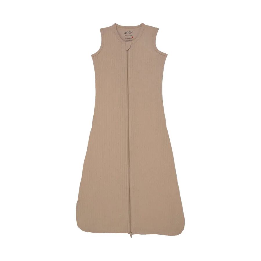 Lodger Hopper Seersucker Sommerschlafsack - Beige