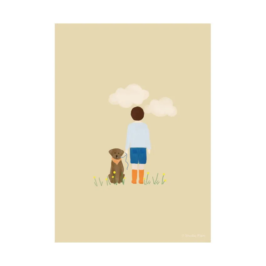 Studio Pieni Poster A4 - Hund