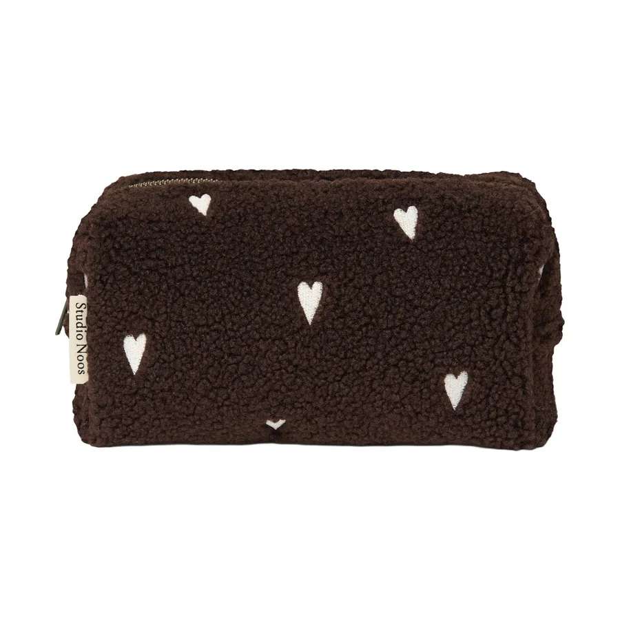 Studio Noos Teddy Pouch Chocolate Hearts 2123