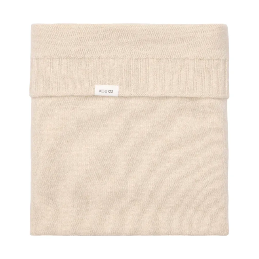 Koeka Babydecke Premium Knit Beja - Merinowolle / Kaschmir - Warm White - 75x90 cm