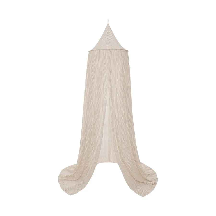 Jollein Stripe Moskitonetz - 245 cm - Oatmeal/Hazel