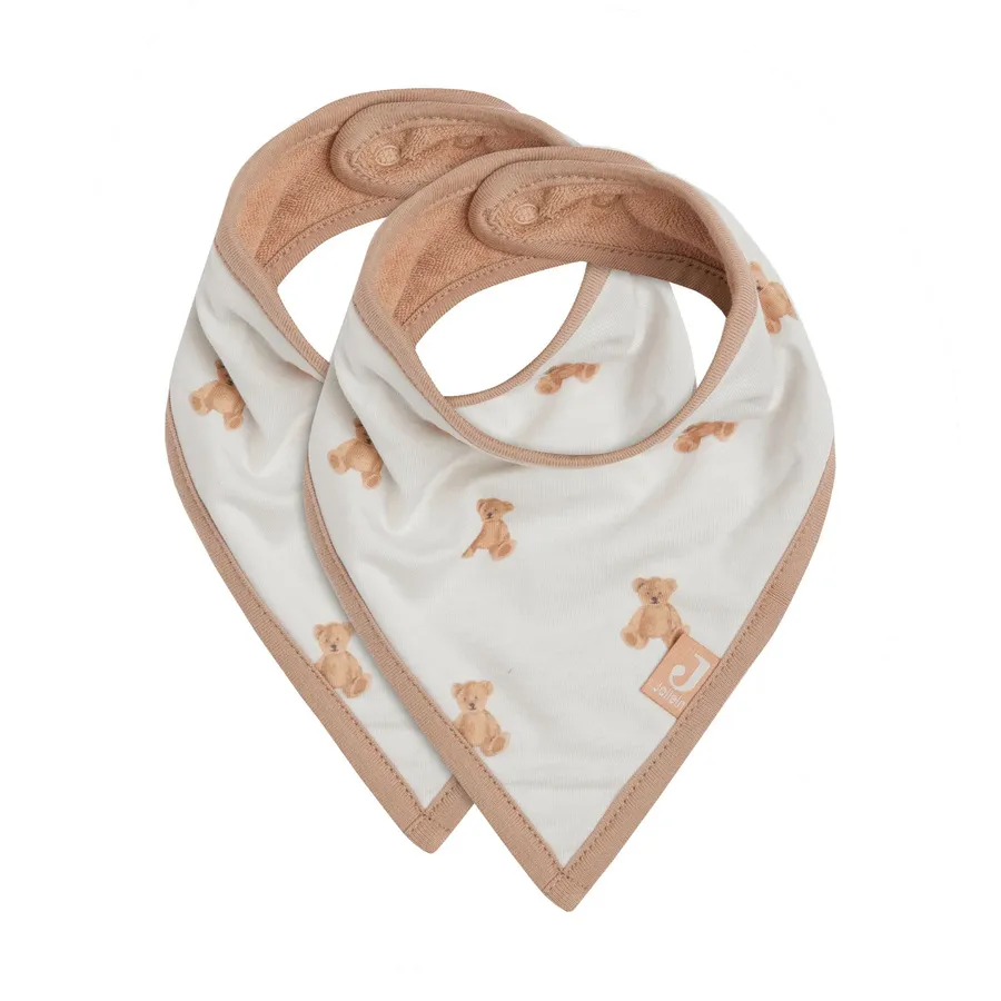 Jollein Bandana Lätzchen Teddy Bear 2 Stück