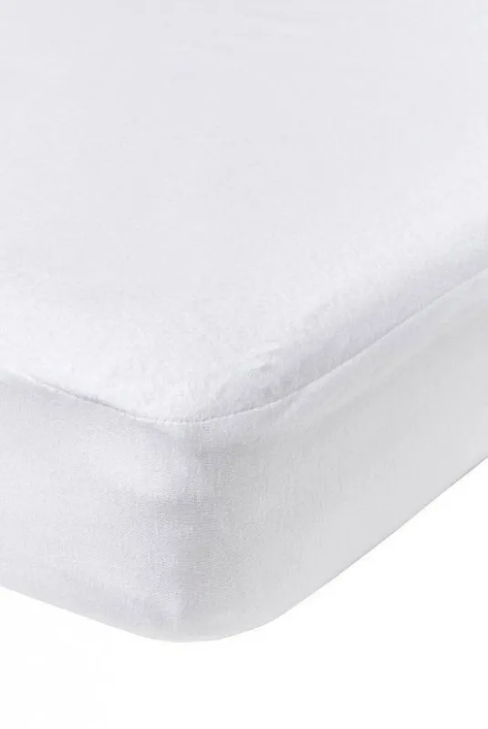 Meyco Molton Spannbettlaken - 60 x 120 cm - PU Wasserdicht - Weiß