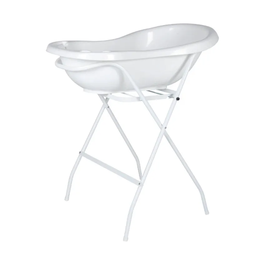 Basicline Basic Badewanne Weiß + Badewanneständer