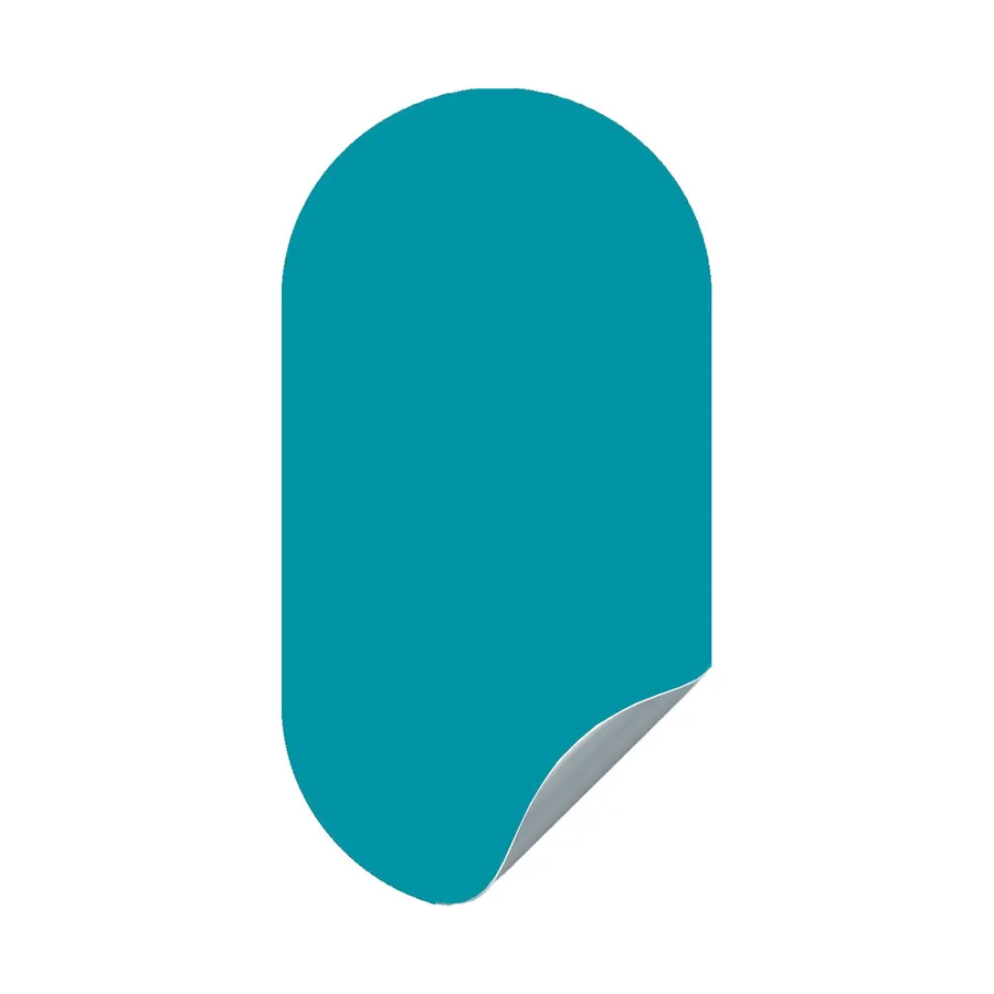 Magnetic Sticker Oval – 47x90 cm – Ocean Blue