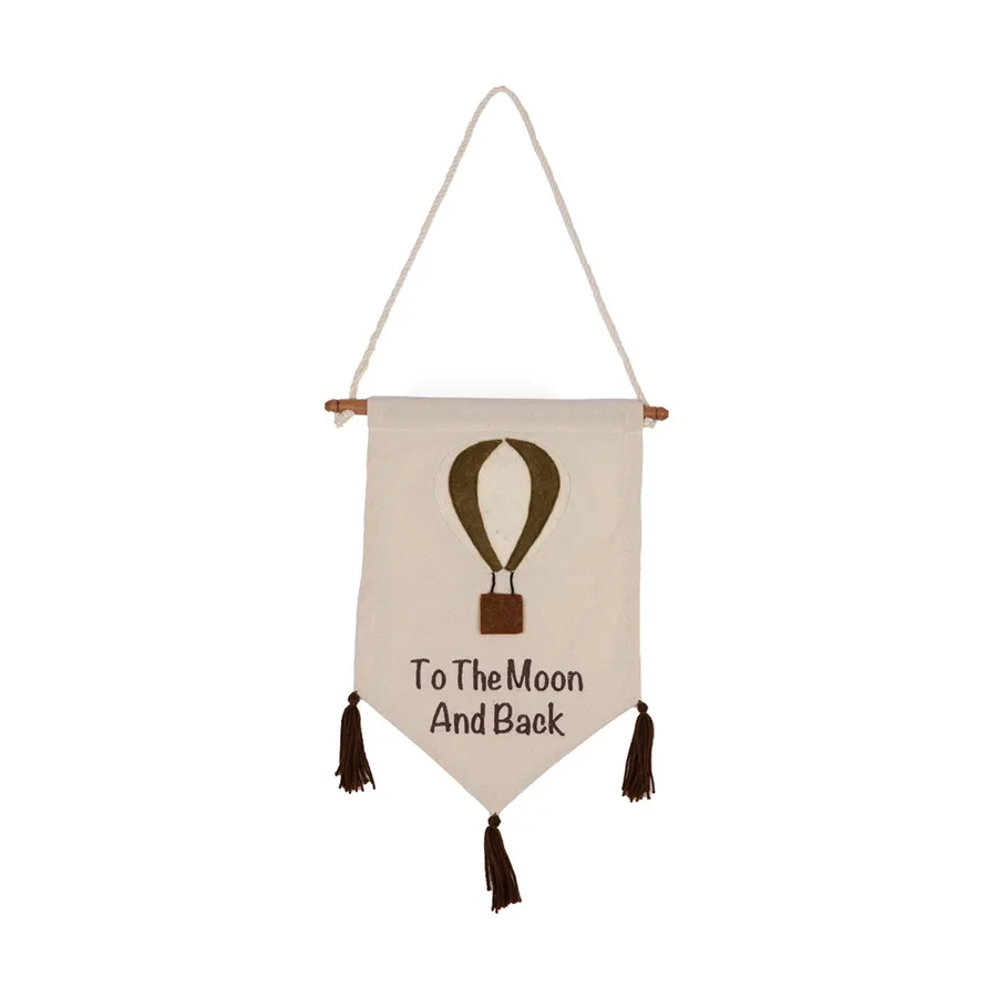 KidsDepot Wandaufhänger - Balloon - Beige - 40x30 cm