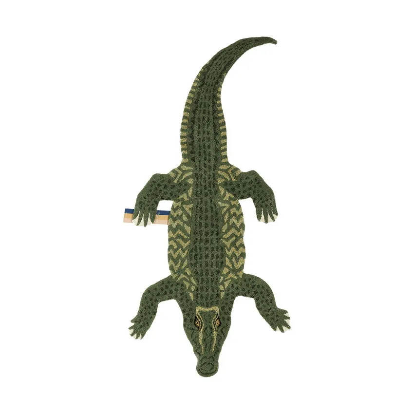 Doing Goods Coolio Crocodile Teppich Large - Green