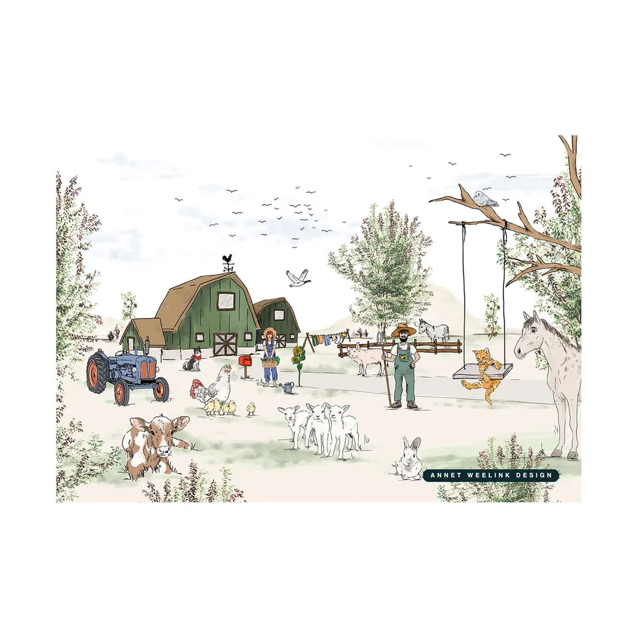 Annet Weelink Design Animal Farm Fototapete 