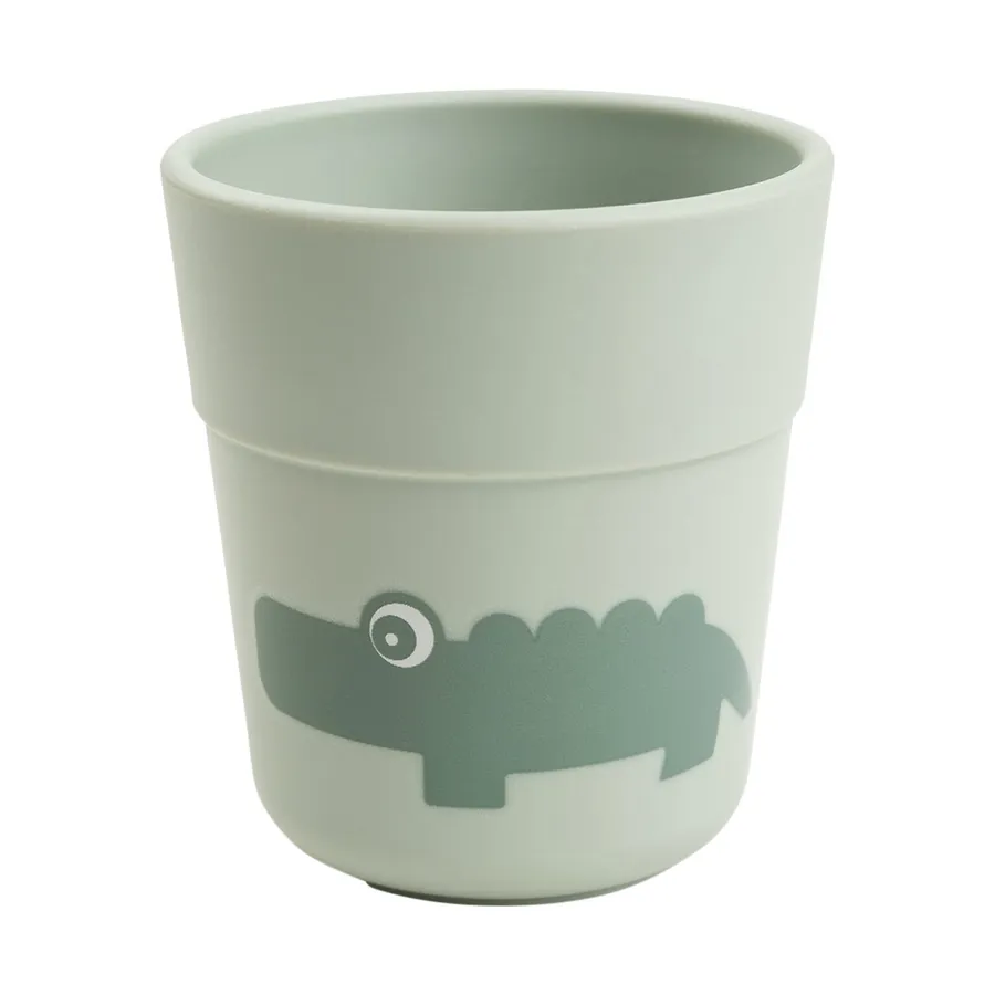 Done By Deer Croco Mini Becher - Light Green