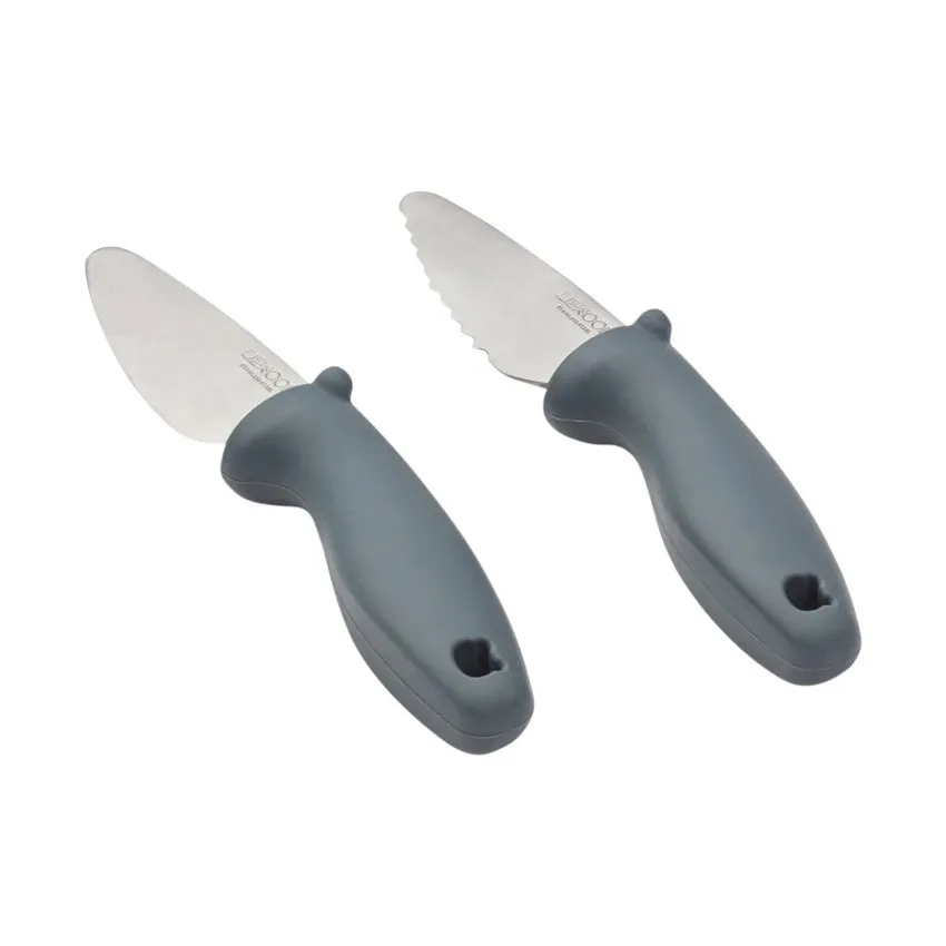 Liewood Kindermesser - Set - 2 Stúck - Whale Blue