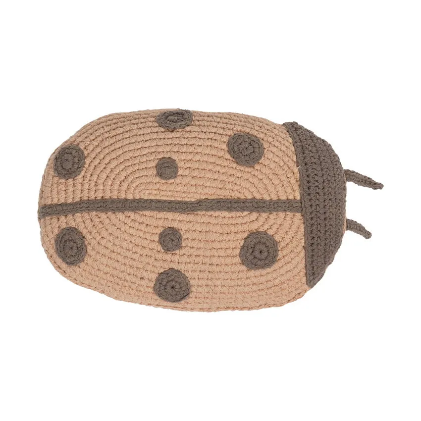Kidsdepot Kissen - Marienkäfer - Rosa/Braun
