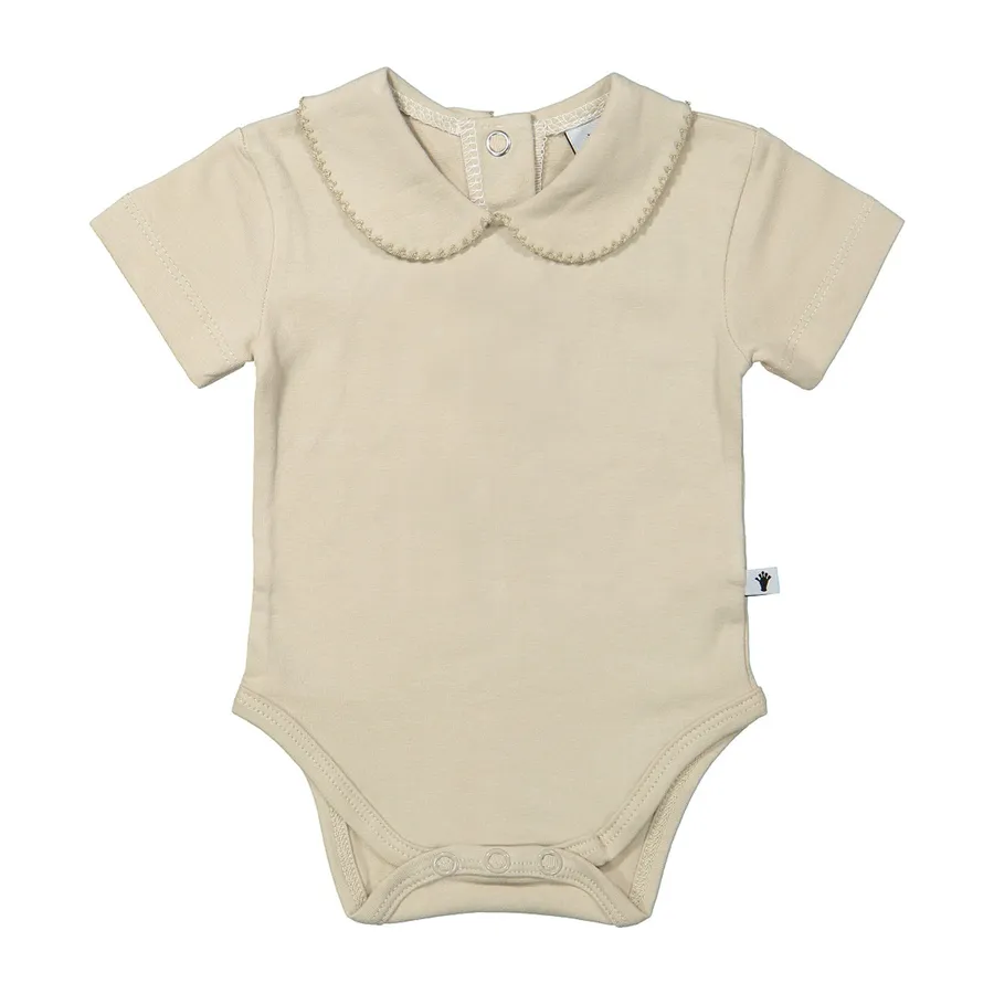 Klein Baby Oxford Tan Strampelanzug Kurzarm - Beige