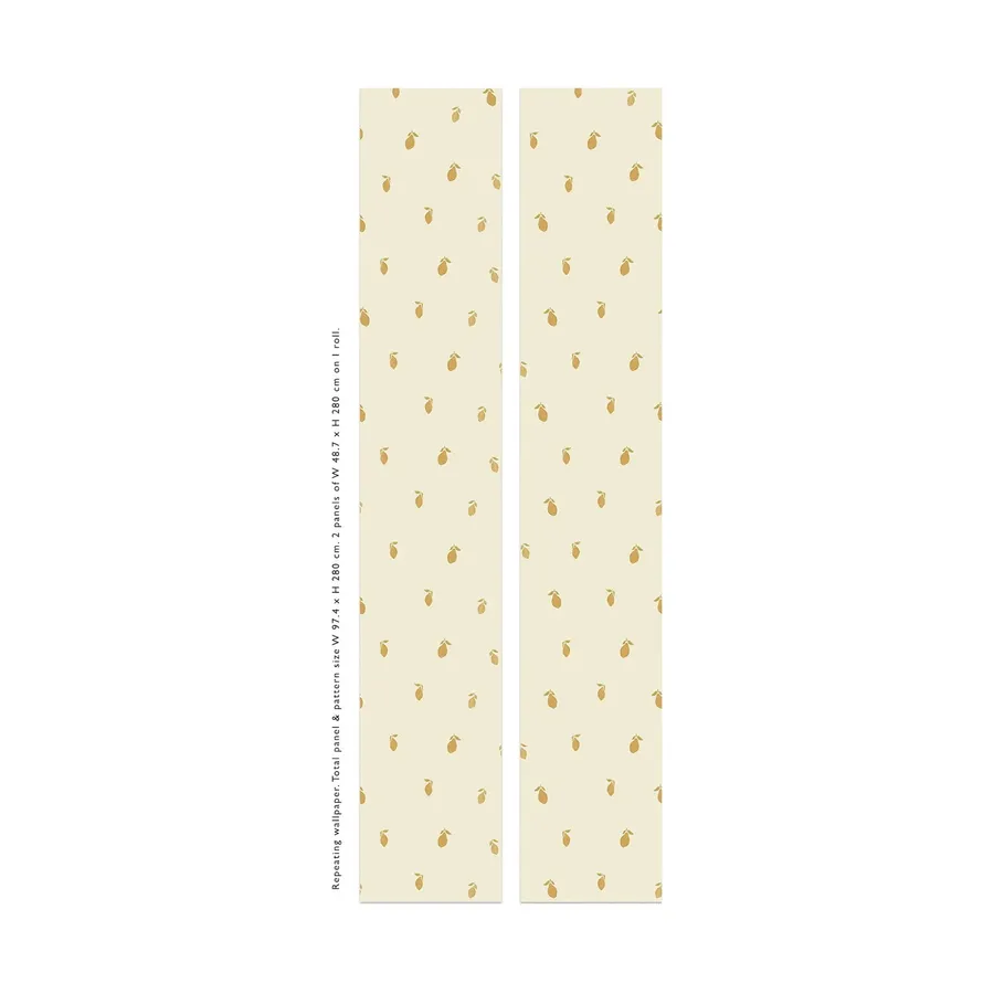 Creative Lab Amsterdam Tapete - Sweet Lemon Repetitive - 97,4 x 280 cm