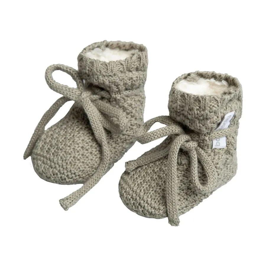 Baby's Only Willow Teddy Hausschuhe - Urban Green
