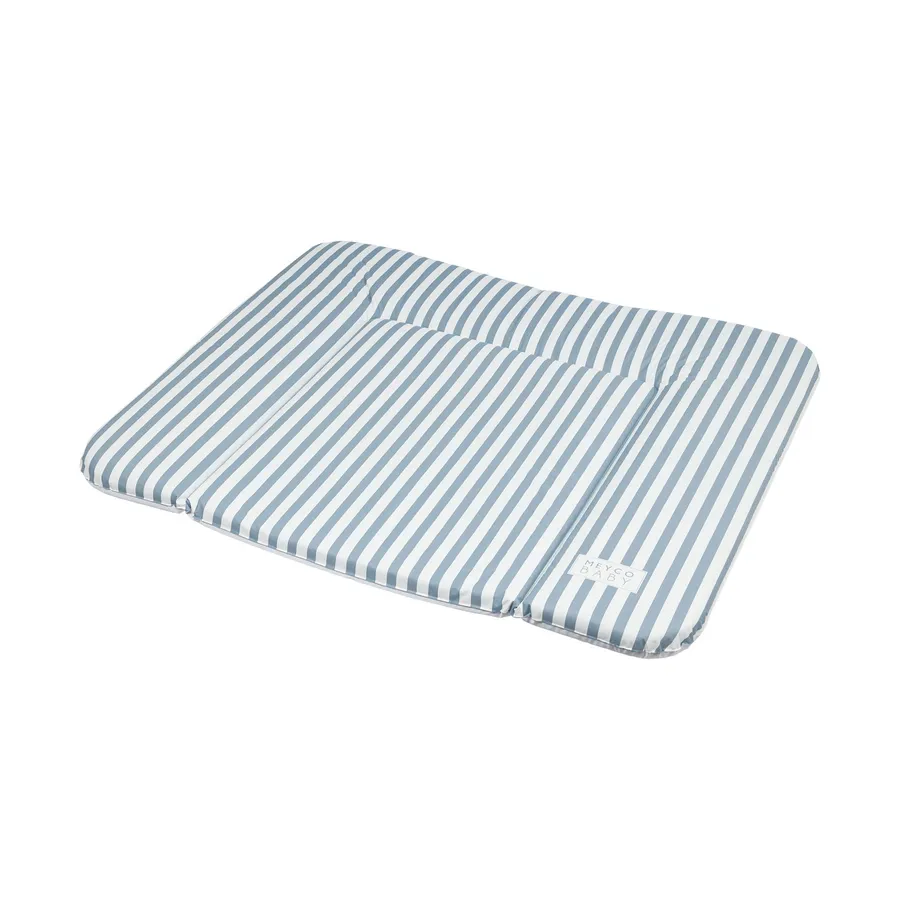 Meyco Wickelunterlage - Stripes - 72 x 85 cm - Blau