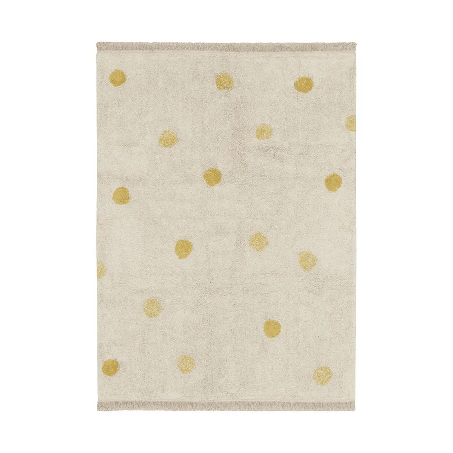 Lorena Canals Teppich - 120 x 160 cm - Hippy Dots Natural Honey