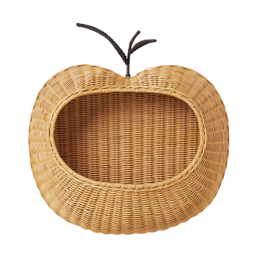 Ferm Living geflochtener Aufbewahrungskorb Apfel– Natur