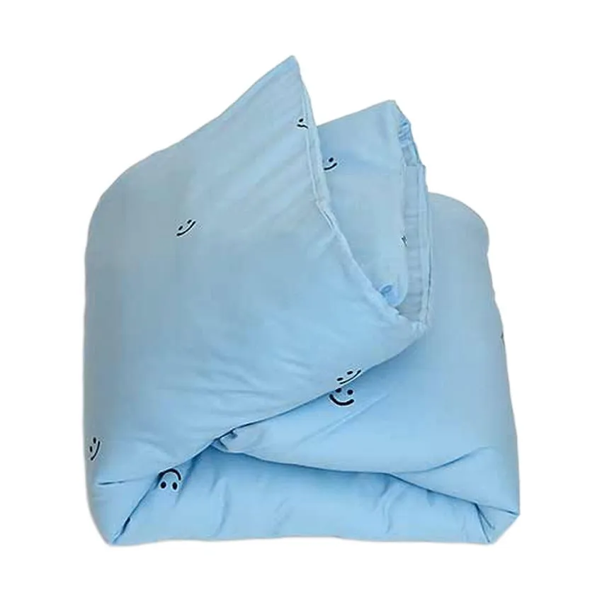 Studio Ditte Bettbezug Smiley Blau - 140 x 220 cm