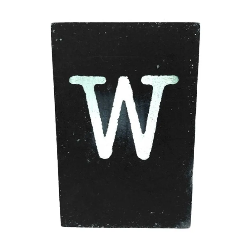 CottonCounts Buchstabe W - Schwarz