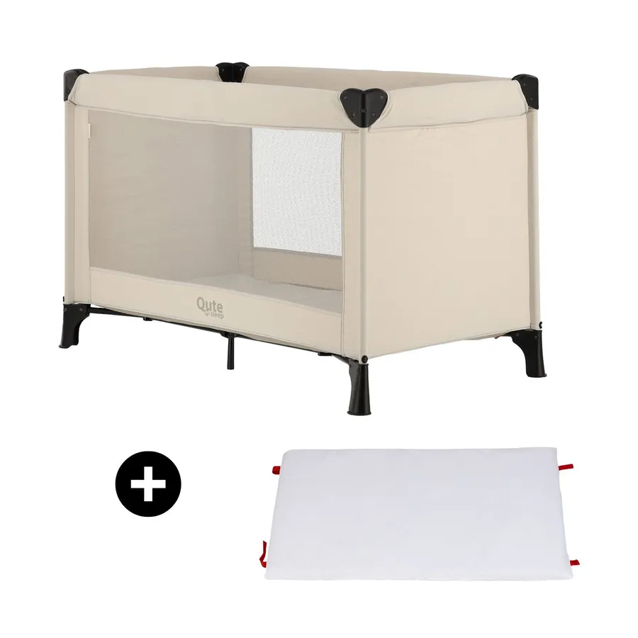 Qute Q-Sleep Campingbett Easyfold + Q-Matti Matratze inkl. Bezug