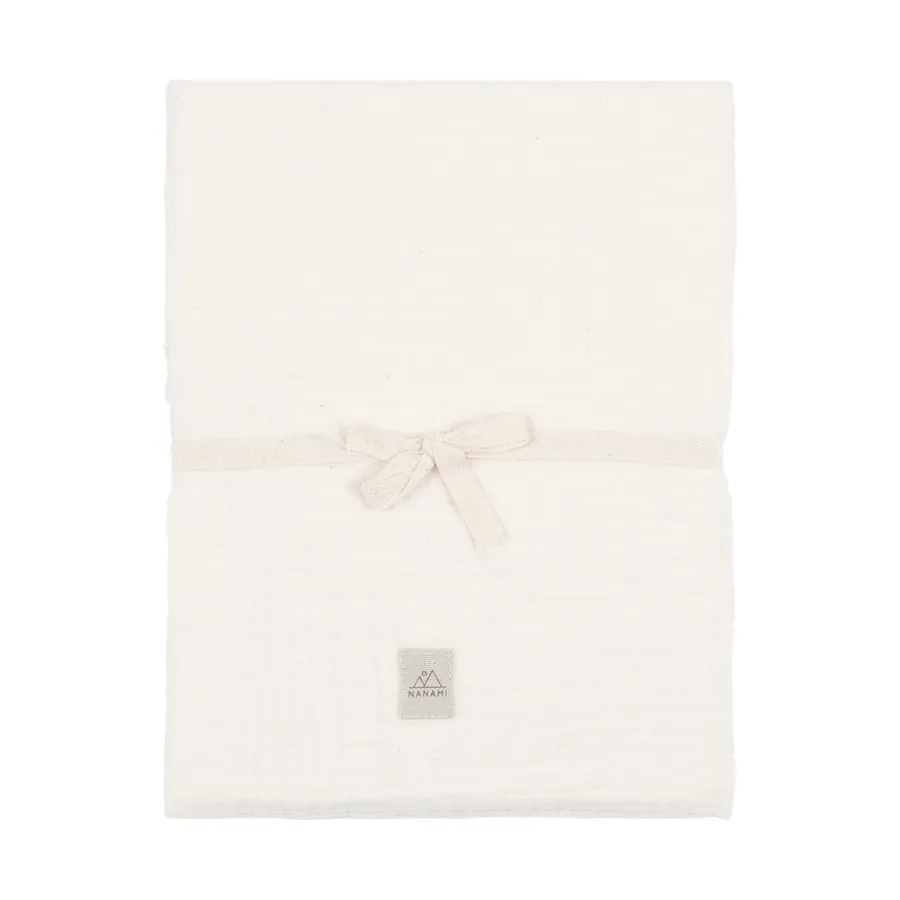 Nanami Matratzenbezug – Bio-Musselin – Latte Plain