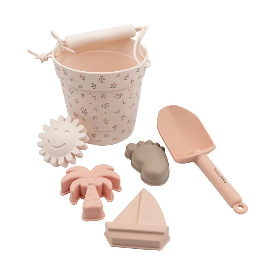 Bamboom Strandset – Eimer, Schaufel & 4 Förmchen