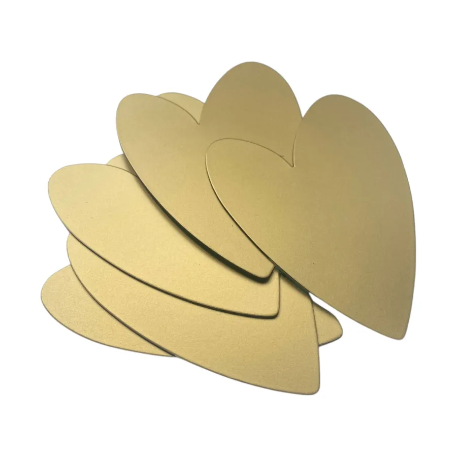 Groovy Magnets Herz Magnete - Gold - 5er-Set