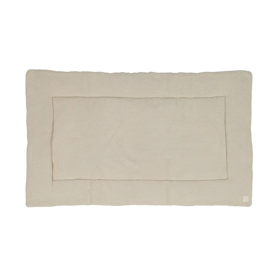 Jollein Zwillingslaufstallteppich - Basic Knit - 71 x 122 cm - Oatmeal