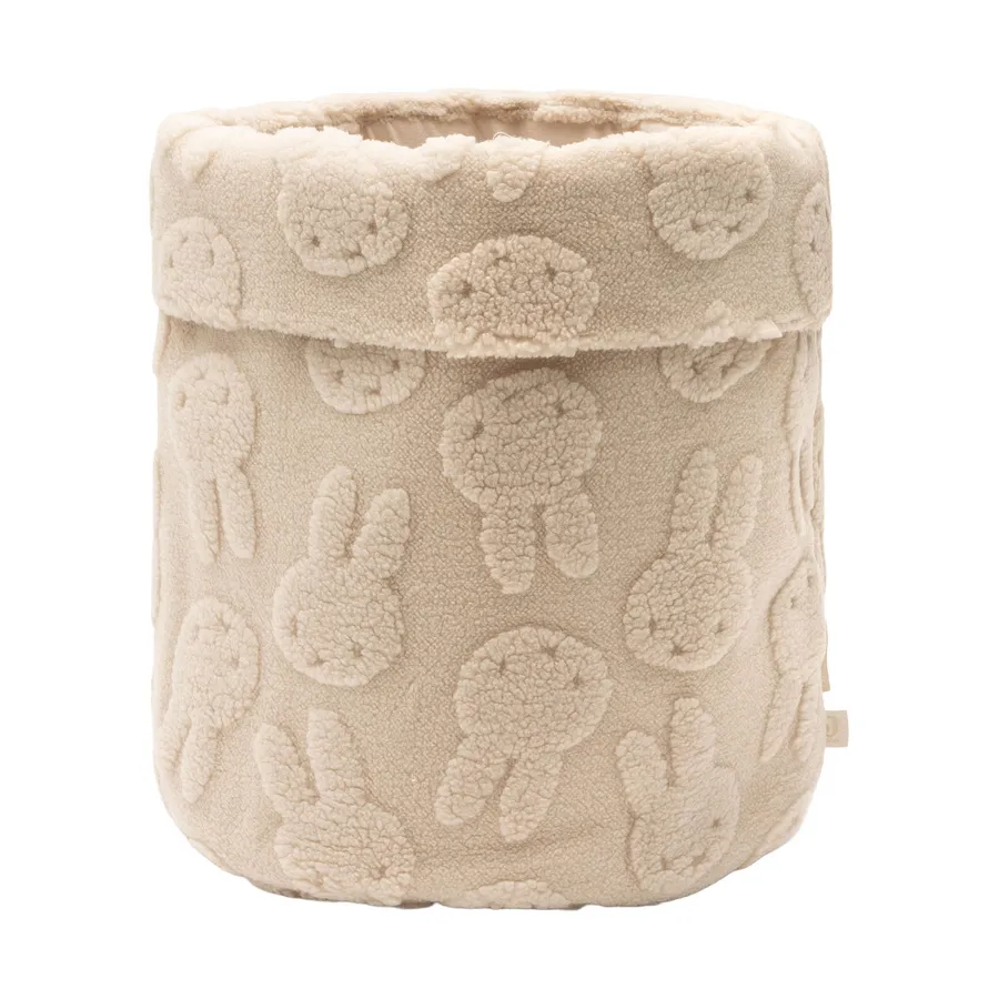 Jollein Miffy Jacquard Aufbewahrungskorb - Teddy - Sand