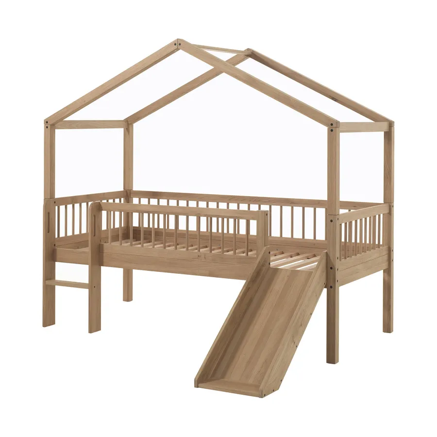 Vipack Hausbett mit Rutsche  - 90 x 200 cm