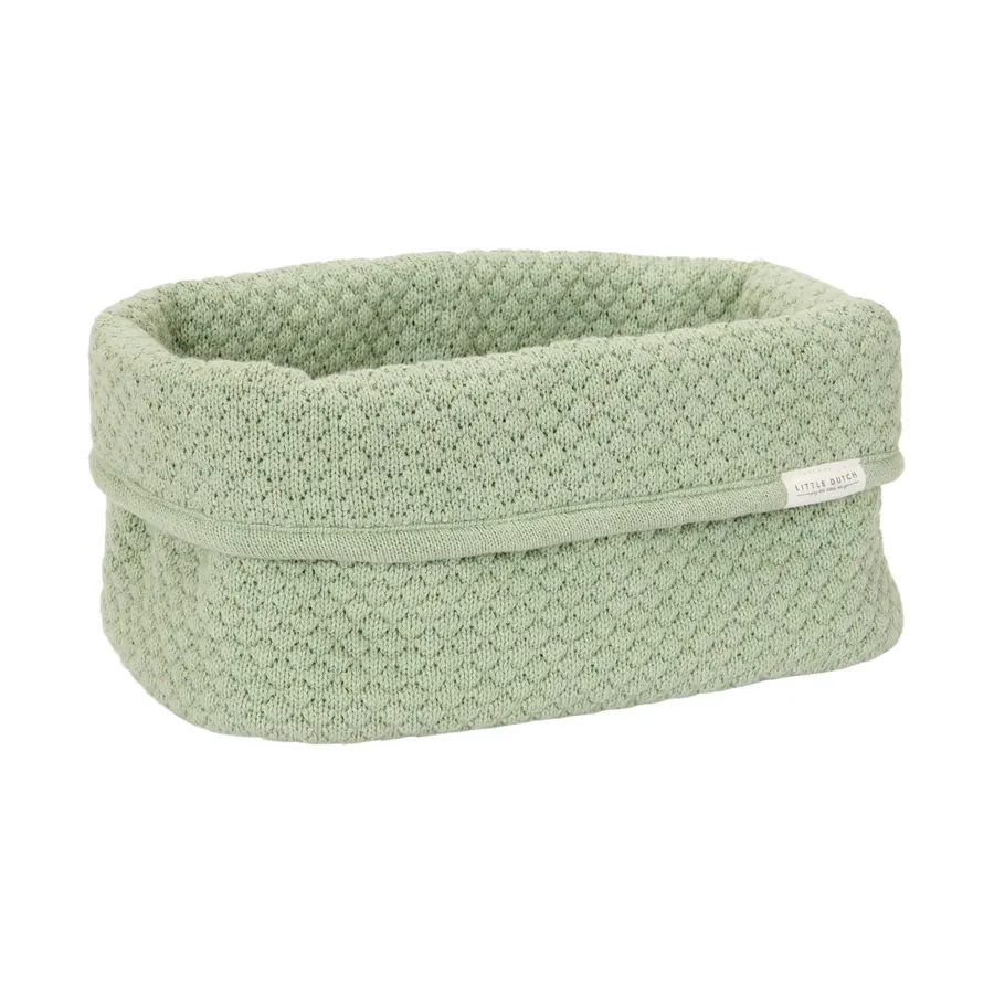 Little Dutch Pure Kommodenkörbchen Groß - Sage - 25 x 15 x 15 cm