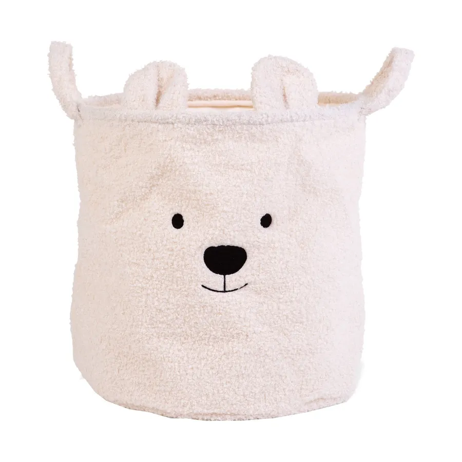 Childhome Teddy Aufbewahrungskorb - 40 x 40 cm – Ecru