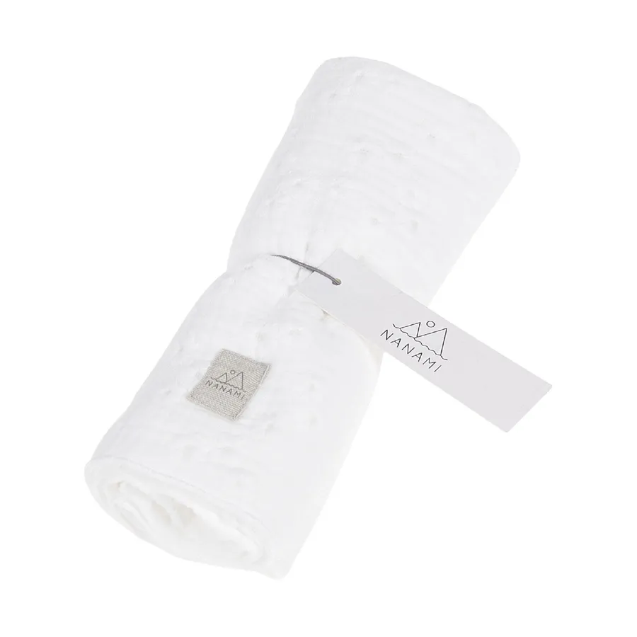 Nanami Stickerei Mulltuch - 60 x 65 cm - Off White