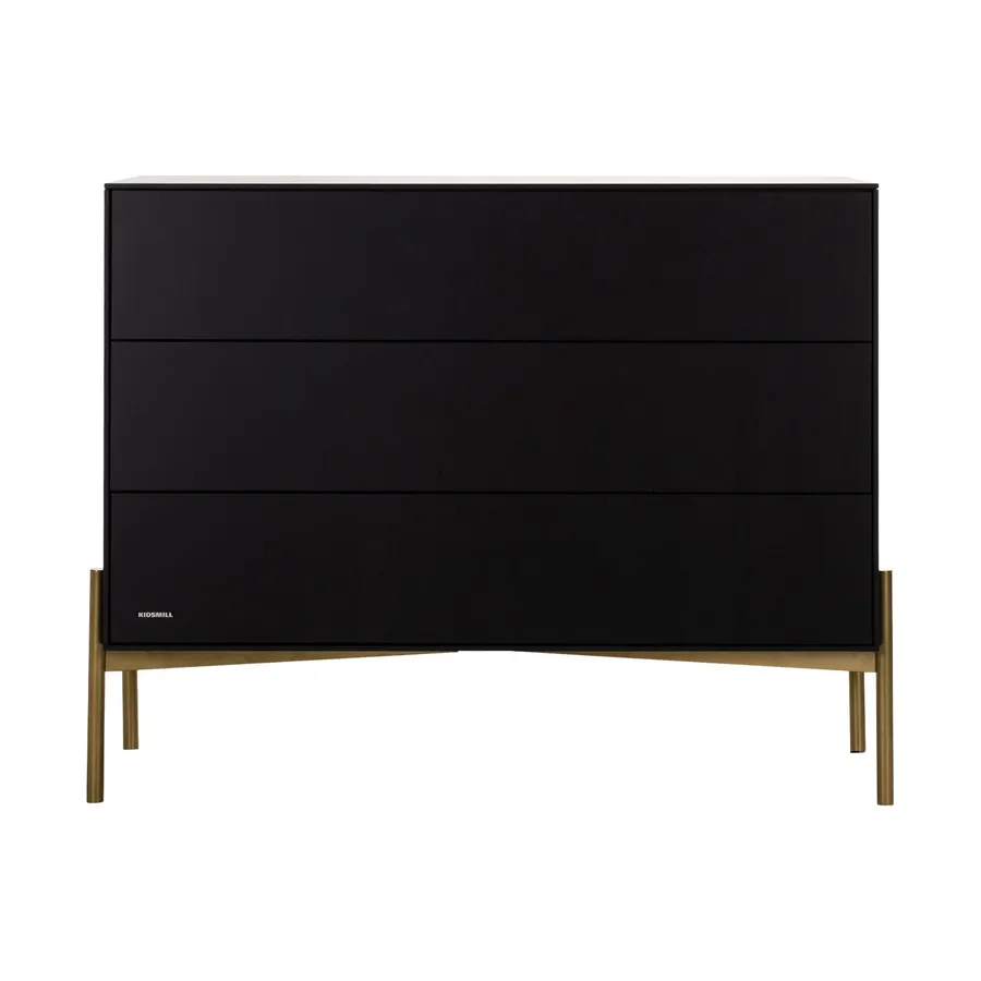 Kidsmill Boutique Kommode Schwarz / Brass